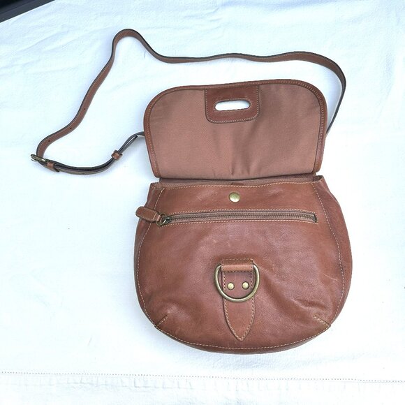 Frye Cognac Leather Lucy Crossbody Bag - NWOT - Picture 6 of 8